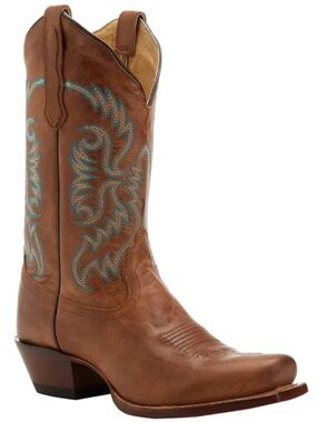 Nocona BLUEBONNET TAN SNIP TOE WESTERN BOOTS 8.5